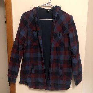 Eddie Bauer Hooded Lined Flannel